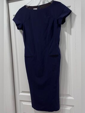 Moschino Cheap And Chic Sheath Dress/ Blue / Size 10/ Fully Lined